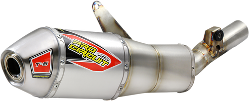 PRO CIRCUIT 0112145A Pro Circuit Muffler T-6 Stainless Honda 450 0112145A