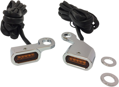 Drag Specialties Lights Mrkr Chr Ambr 96-