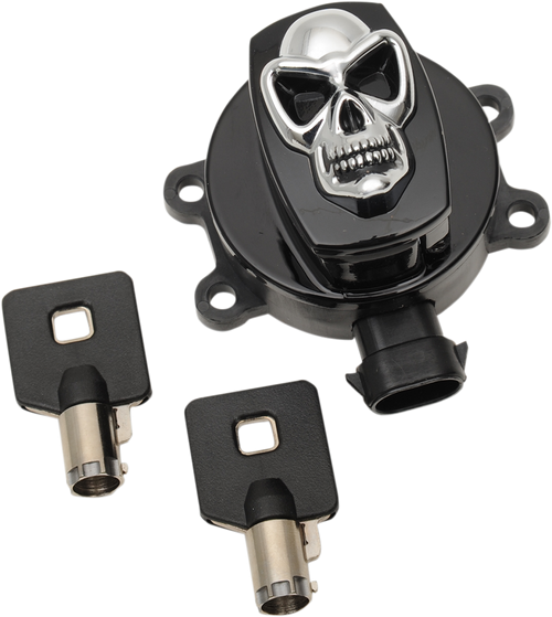 Drag Specialties Switch Ign Blk Skl 14-22