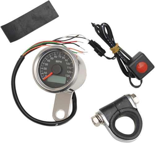 DRAG SPECIALTIES Drag Specialties Speedometer 1.87"Blk Pro