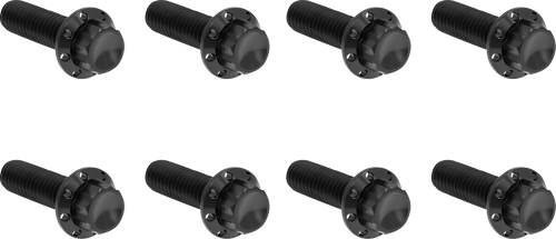 ARLEN NESS 300-710 Arlen Ness Hardware Kit Titanium 12-Pnt M8/Tc Trap Door Black 300-710