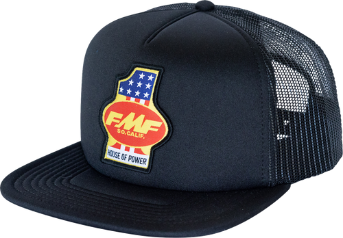FMF HO25196907BLK Fmf Hat Power House Trucker Black Ho25196907Blk