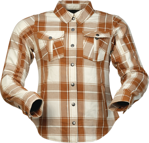 Z1R Jacket Wmn Ashwood Flannel Brown/Beige Xl