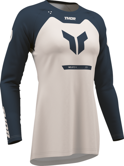 THOR Thor Jersey Womens Ridemode Menace Midnight/Dust Xl