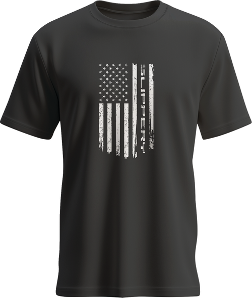 SLIPPERY Slippery Tee Slippery Flag Black Lg
