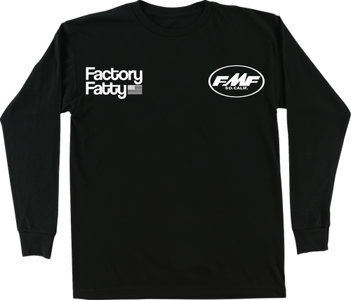 FMF HO25119900BLKLG Fmf Tee Long Sleeve Factory Fatty Black Lg Ho25119900Blklg