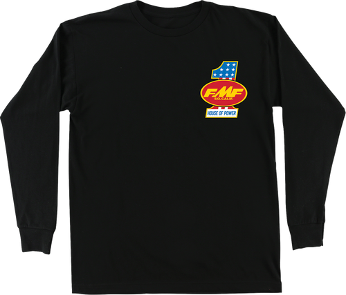 Fmf Tee Long Sleeve America First Black Lg Ho25119901Blklg