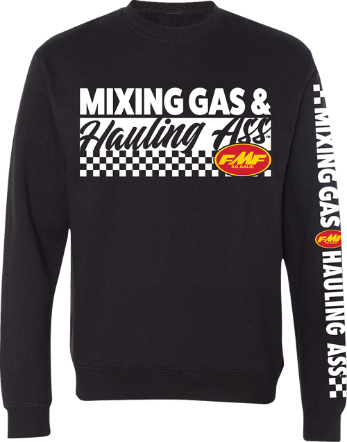 FMF FA25121901BLKMD Fmf Fleece Crew Mixin Black Md Fa25121901Blkmd