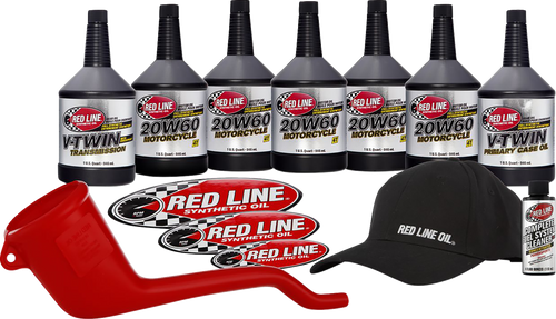 RED LINE SYNTHETIC OIL 90231 Red Line Synthetic Oil V-Twin 20W60Hd Powerpack 90231