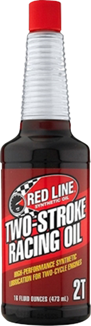 RED LINE SYNTHETIC OIL 40603 Red Line Synthetic Oil Two-Stroke Racing Oil - 16Oz 40603