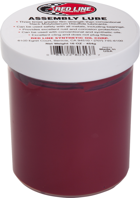 RED LINE SYNTHETIC OIL 80313 Red Line Synthetic Oil Assembly Lube - 16 Oz 80313