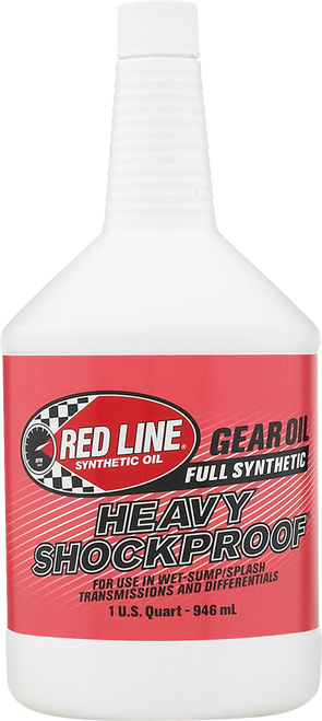 RED LINE SYNTHETIC OIL 58204 Red Line Synthetic Oil Heavy Shockproof Gear Oil - 1Q 58204