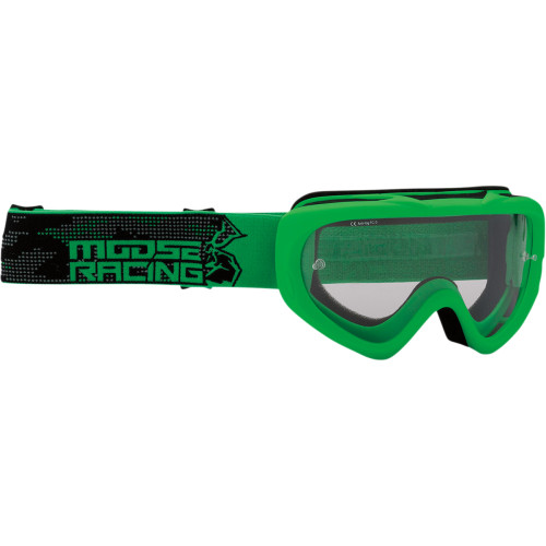 Moose Racing Youth Qualifier Goggles - Agroid - Green - Clear 2601-2662 Moose Racing Youth Qualifier Goggles - Agroid - Green - Clear 2601-2662