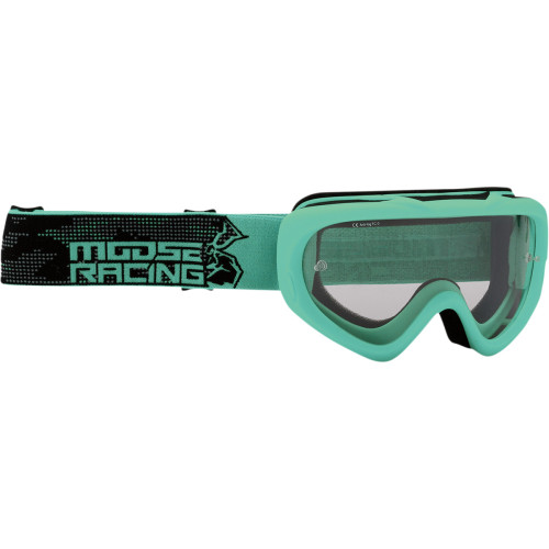 Moose Racing Youth Qualifier Goggles - Agroid - Mint - Clear 2601-2664 Moose Racing Youth Qualifier Goggles - Agroid - Mint - Clear 2601-2664