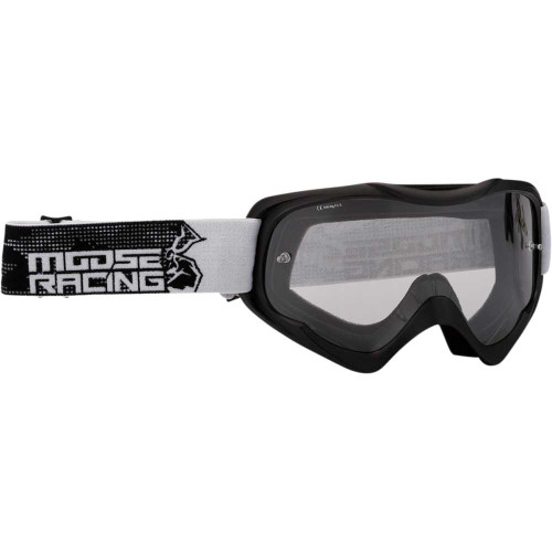 MOOSE RACING 26012653 Moose Racing Qualifier Goggles - Agroid - Stealth - Clear 2601-2653
