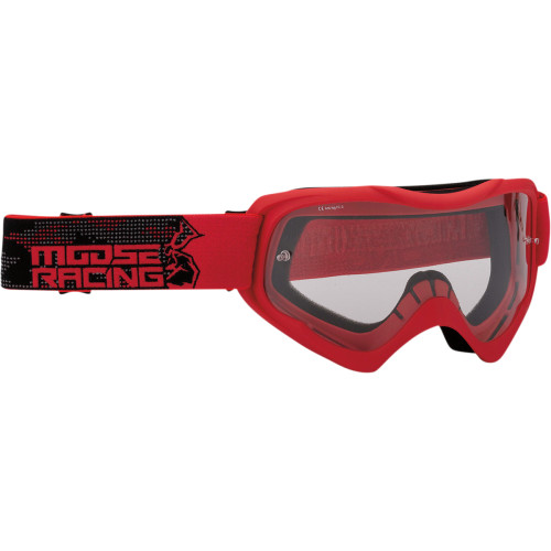 Moose Racing Qualifier Goggles - Agroid - Red - Clear 2601-2654 Moose Racing Qualifier Goggles - Agroid - Red - Clear 2601-2654