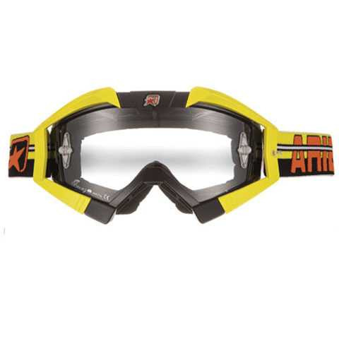 ARIETE 13950-TNGO Ariete Mx Goggles Riding Crows Top Black Yellow Outriggers 13950-Tngo