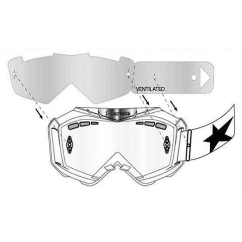 ARIETE 12964-TOV Ariete Tearoff Kit 3 Packs/6 Films For Ventilated Lens 12964-Tov