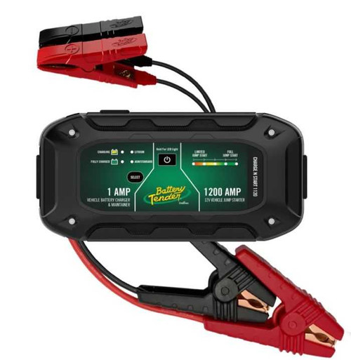 Battery Tender 030-7012-WH Battery Tender Charge N Start 1 Amp Battery Charger & 1200 Amp Jump Starter 030-7012-Wh