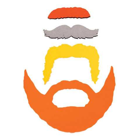 BOBSTER WNFMV-P01 Bobster Modi-Face Mask Accessory Pack Mustache Pack Wnfmv-P01