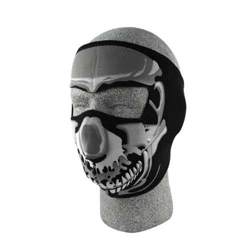 BOBSTER WNFM023 Bobster Neoprene Face Mask Chrome Skull Wnfm023