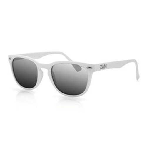 Bobster Nvs Sunglass Matte White Frame Smoked Reflective Lenses Eznv02