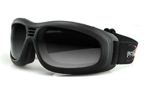 BOBSTER BT2001 Bobster Touring 2 Goggle Black Frame Anti-Fog Smoked Lenses Bt2001