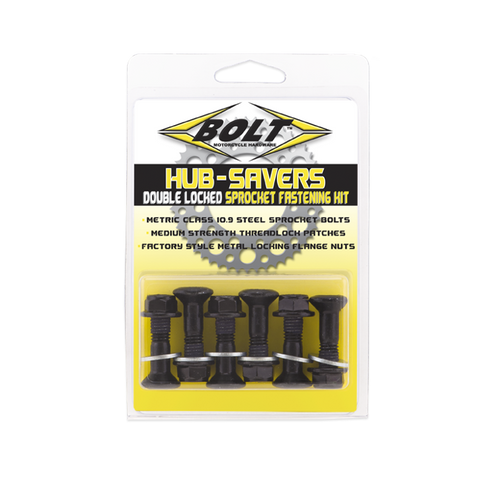BOLT MOTORCYCLE ACCESSORIES 2008-HS.B Bolt Motorcycle Accessories Hub-Savers Japanese Black-6/Pk 2008-Hs.B