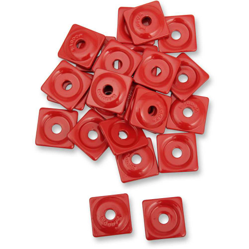 WOODY'S ASW2379048 Woody'S Support Plates - Red - 5/16" - 48 Pack Asw2-3790-48