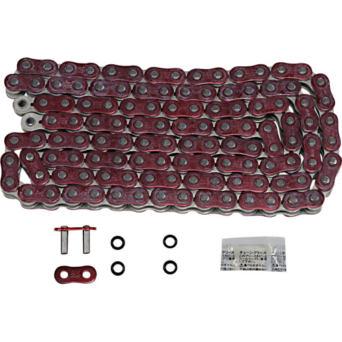 Ek 520 Zvx3 - Sportbike Chain - 120 Links - Red 520Zvx3-120Ar