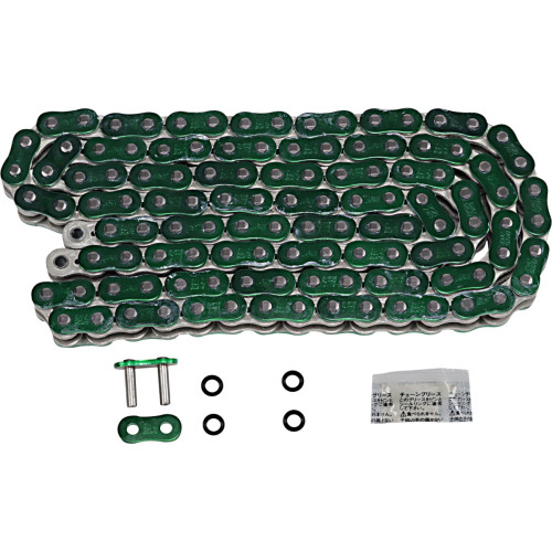 Ek 525 Zvx3 - Sportbike Chain - 120 Links - Green 525Zvx3-120An