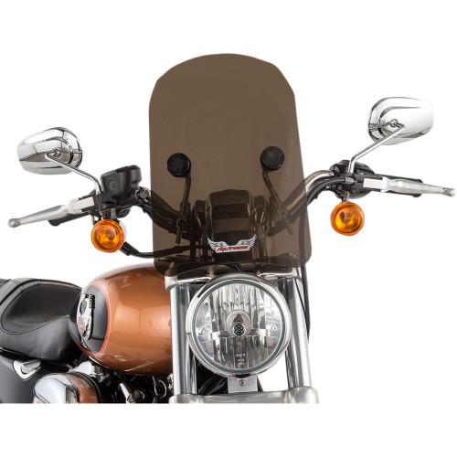 Slipstreamer Tombstone Windshield - 14" - Tinted Hd-3Chr-T