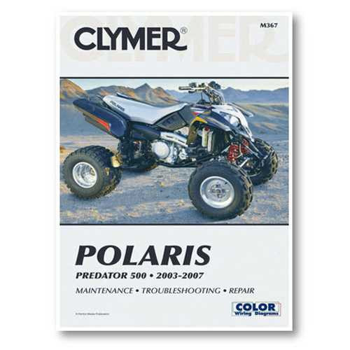 CLYMER MANUALS CM367 Clymer Manuals Polaris Predator Manual Cm367