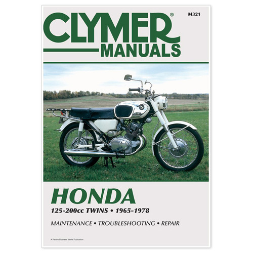 Clymer Manuals Clymer Manual Hon 125-200Cc Twins 65-78 Cm321
