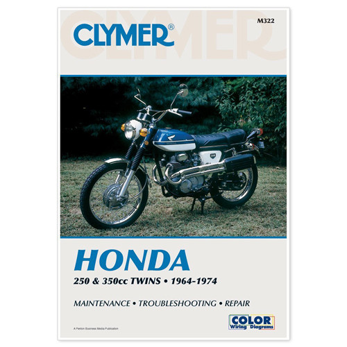 Clymer Manuals Clymer Manual Hon 250-350Cc Twins 64-74 Cm322