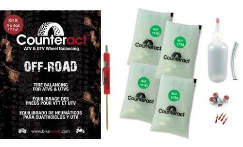 Counteract KIT K Counteract Counteract Bead Kit (4) 4Oz Bags Caps/Cores/Valve Tool/Bottle Kit K