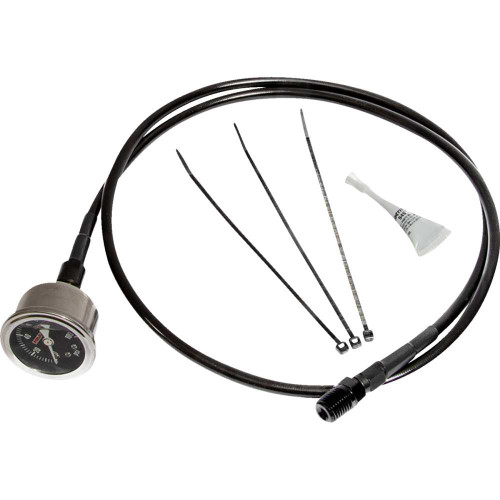 FEULING OIL PUMP CORP. 9045 Feuling Oil Pump Corp. Remote Oil Pressure Gauge/Line Kit - Black - M8 9045