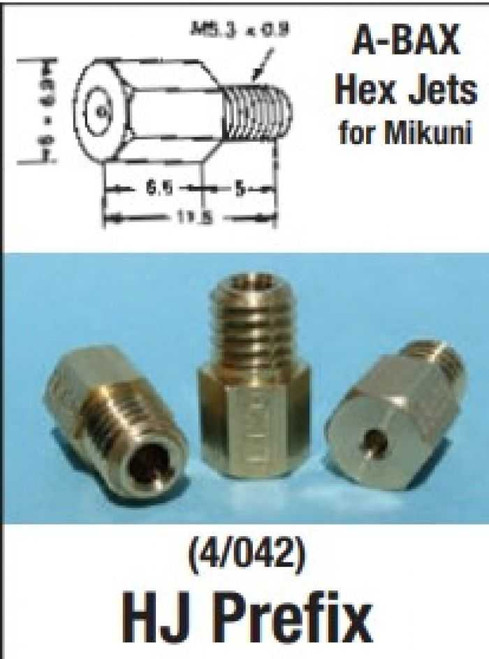 EBC HJ300-4 Ebc Mikuni Hex Jets Pkt Of 4 Hj300-4