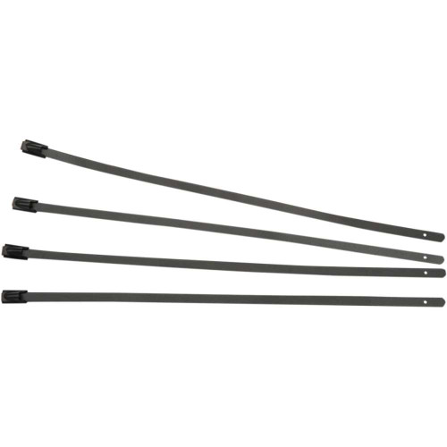 CYCLE PERFORMANCE PROD. CPP/9073 Cycle Performance Prod. Exhaust Wrap Clamps - Black - 4 Pack Cpp/9073