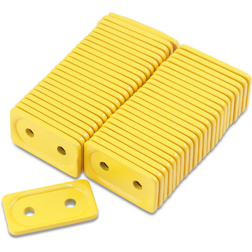 Woody'S Support Plates - Yellow - Double - 48 Pack Adg-3800-48