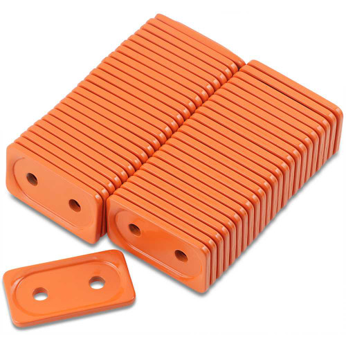 WOODY'S ADG380548 Woody'S Support Plates - Orange - Double - 48 Pack Adg-3805-48