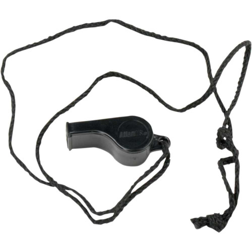 ATLANTIS A2700 Atlantis Whistle With Neck Cord - Black A2700