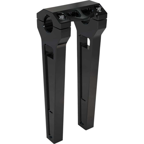 LA CHOPPERS LA748010B La Choppers Risers - Straight - 10" X 1-1/4" - Black Anodized La-7480-10B