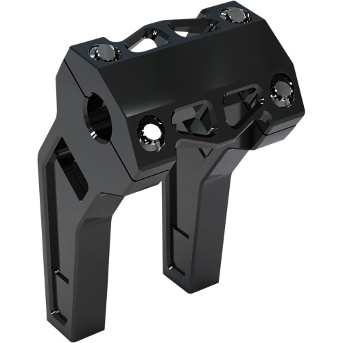 La Choppers Risers - Pullback - 6" - Black Anodized La-7471-06B