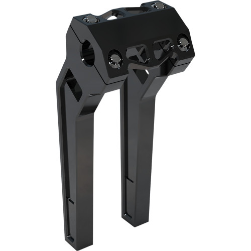 La Choppers Risers - Pullback - 10" - Black Anodized La-7471-10B