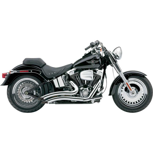 COBRA 6224 Cobra Speedster Swept Short Exhaust - Chrome - '07-'11 Softail 6224