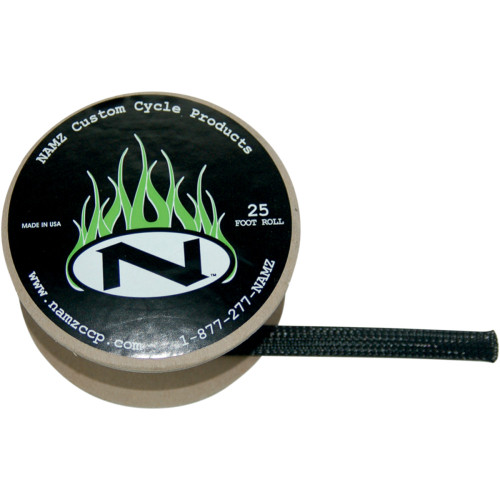 Namz Black Wire Cover 1/8" - 25Ft - Universal Nbfs-2501