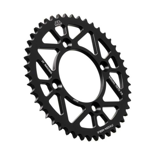 JT CHAIN AND SPROCKETS JTA1204.46BLK Jt Chain And Sprockets Rear Alloy Sprocket Black 46 Tooth Jta1204.46Blk