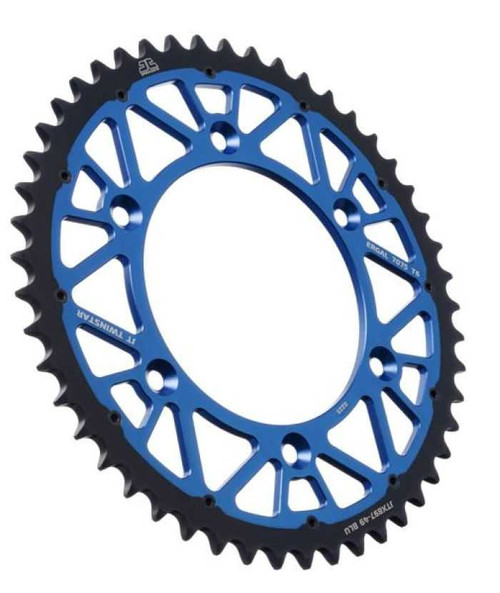 JT CHAIN AND SPROCKETS JTX897.49BLU Jt Chain And Sprockets Twinstar Sprocket Blue 49-Tooth Jtx897.49Blu