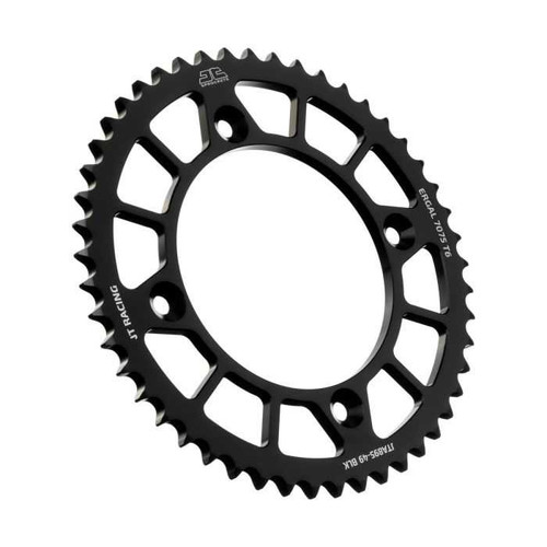 JT CHAIN AND SPROCKETS JTA895.49BLK Jt Chain And Sprockets Rear Alloy Sprocket Black 49-Tooth Jta895.49Blk